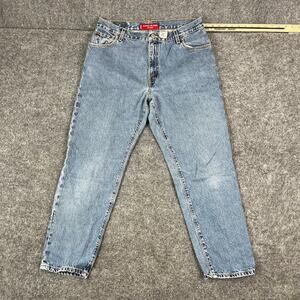 Levi Strauss 550 Jeans Womens Size 14 Blue Relaxed Tapered Classic Denim